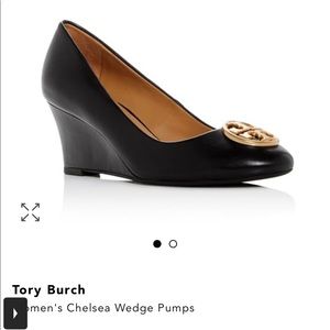 Tory Burch Chelsea 65mm Wedge-Black-Size 7